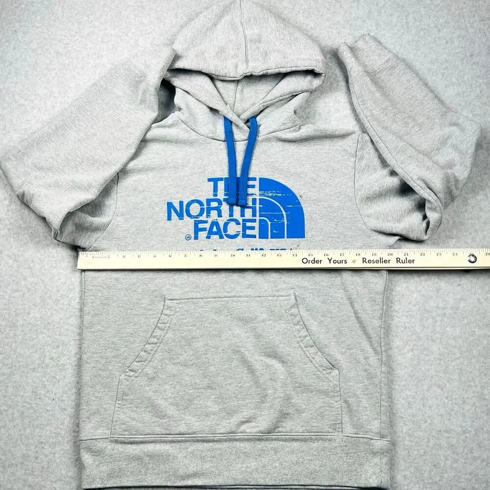 The North Face Mens S Gray Berkeley Graphic Fleece Hoodie Gorpcore Outdoor
